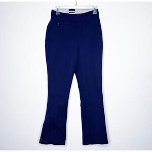 Vintage Bogner Stirrup Ski Wool Winter Pants in Navy Blue 10 Apres Snow